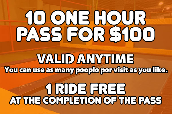 10 One Hour Pass for $100